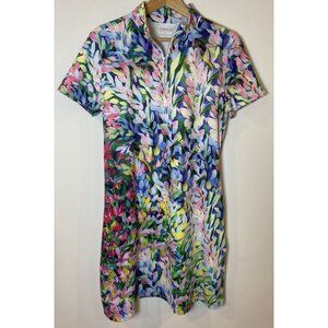 Acegolfs Dress Athletic Golf Multi Floral A Line Pockets Large L